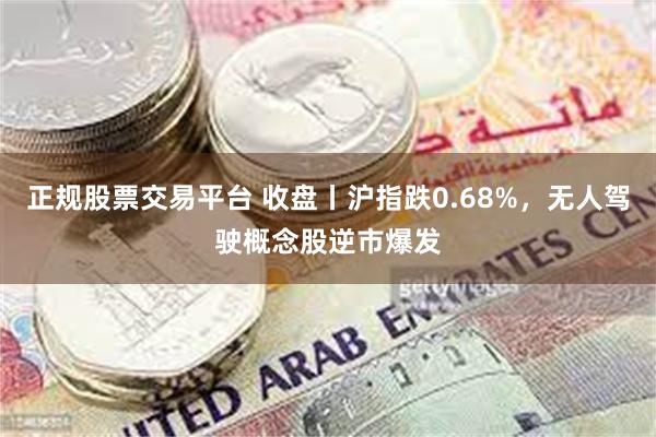 正规股票交易平台 收盘丨沪指跌0.68%,无人驾驶概念股逆市爆发