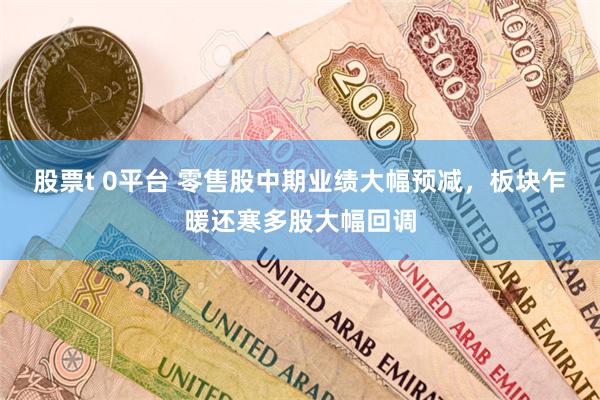 股票t 0平台 零售股中期业绩大幅预减,板块乍暖还寒多股大幅回调