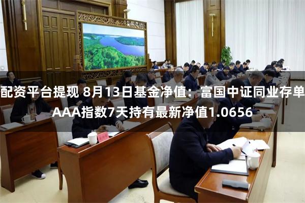 配资平台提现 8月13日基金净值:富国中证同业存单AAA指数7天持有最新净值1.0656